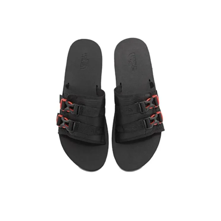 THE NORTH FACE Trekking Base Camp Strap Slides 'Black Red'-2