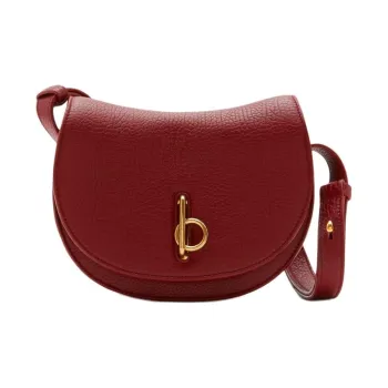 Burberry Rocking Horse Calfskin Crossbody Bag, Shoulder Bag Women's Gemstone Red
