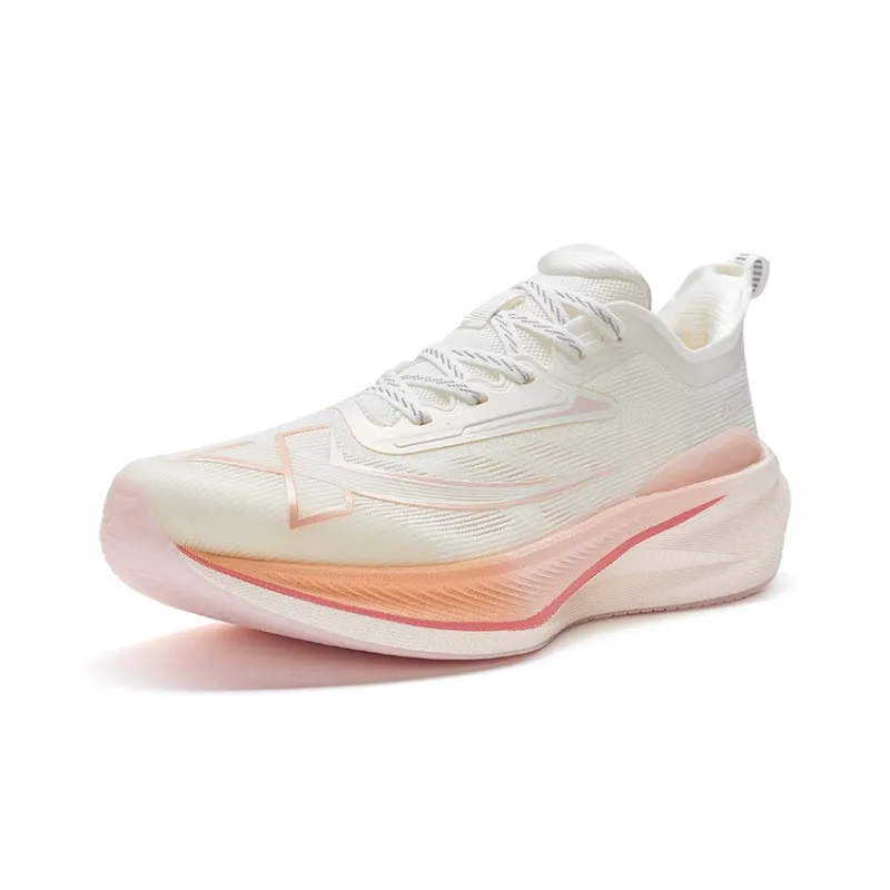 XTEP Two Thousand Kilometers 2.0 Running Shoes Women's Low Top Sail White/Cherry Blossom Pink-2