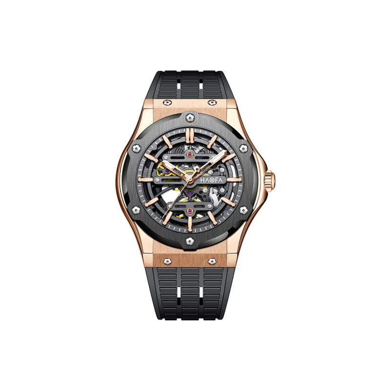 HaofaTourbillon Automatic Mechanical Movement Watch Men's Watches Cut-Out Dial 1913-6-0