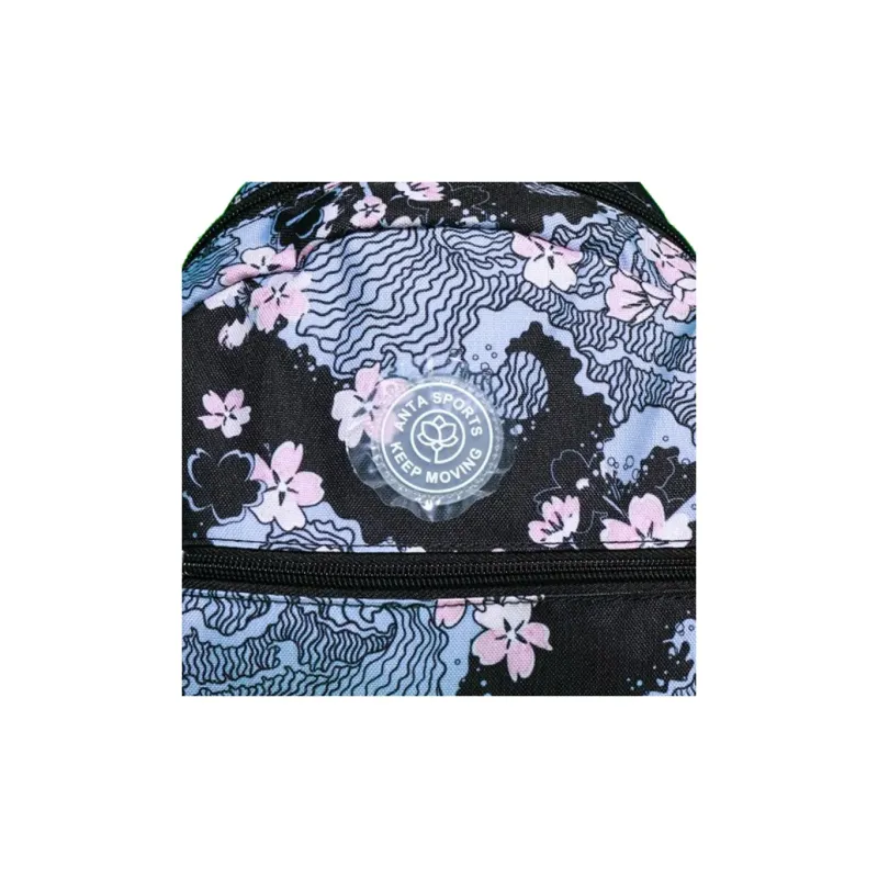 Anta Nylon Backpack Small Size Unisex Black-3