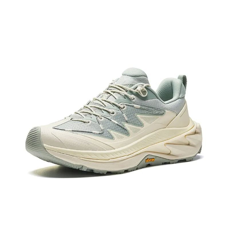 Anta Wild PRO Cushioning Wear Resistant Low Top Running Shoes Women's Green Ecru-1