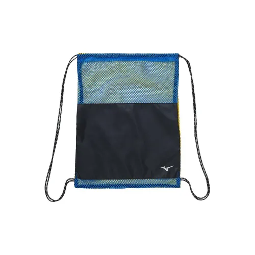 Mizuno Polyester Backpack Small Size Unisex Blue Yellow