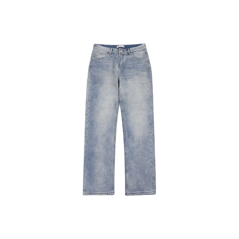 S45 Cleanfit Style Basic Versatile Bottom Straight Fit Jeans Men's-11