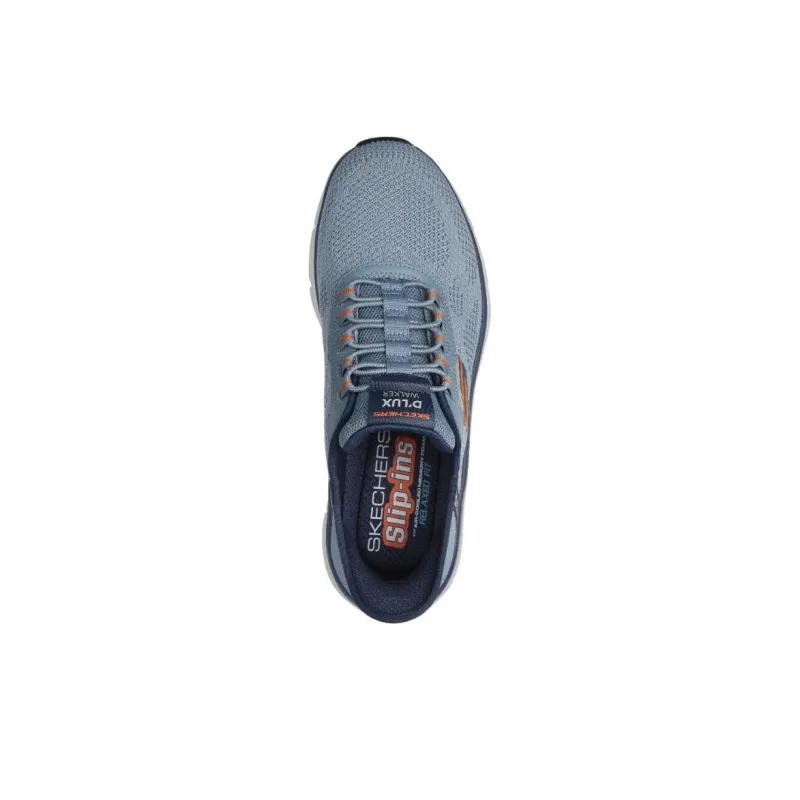 Skechers Hands Free Slip Ins Durable Breathable Low Top Running Shoes Men's Blue-3