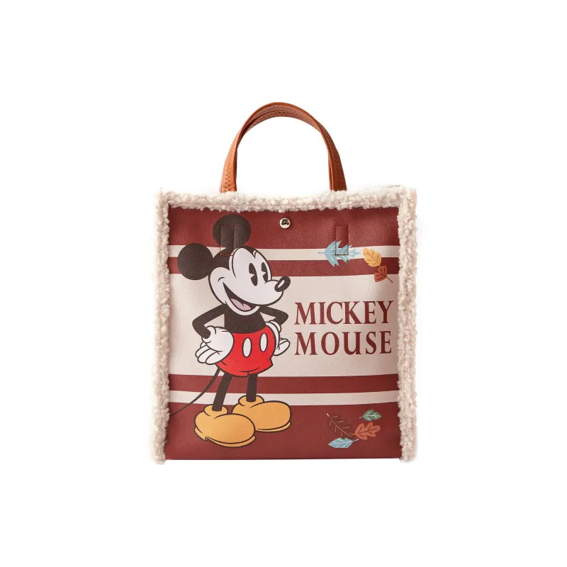 Disney Lotso Collection Mickey Collection PVC With Leather Tote Bag Shopping Handbag Regular Women's Multicolor-4