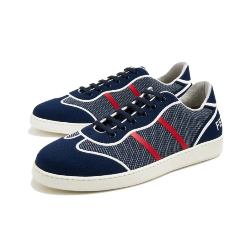 FERRAGAMO Logo-embroidered Panelled Sneakers-3