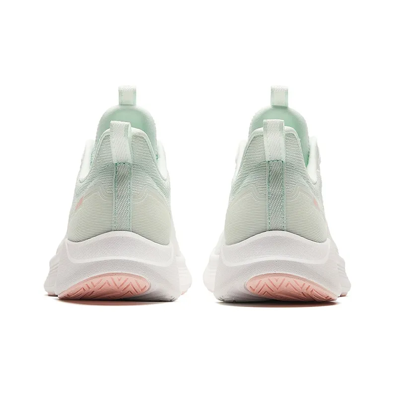 Anta Cushioning, Abrasion Resistant, Breathable, Lightweight Low Top Long Distance Running Shoes Women's White Green-3