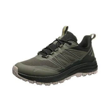 TOREAD Cushioning, Slip Resistant, And Abrasion Resistant Low Top Mountaineering Hiking Shoes Men's Army Green, Black