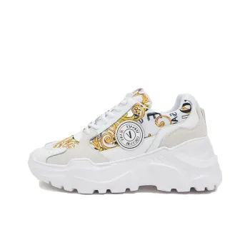 VERSACE JEANS Couture Anti Slip Wear Resistant Low Top Casual Shoes Women's White