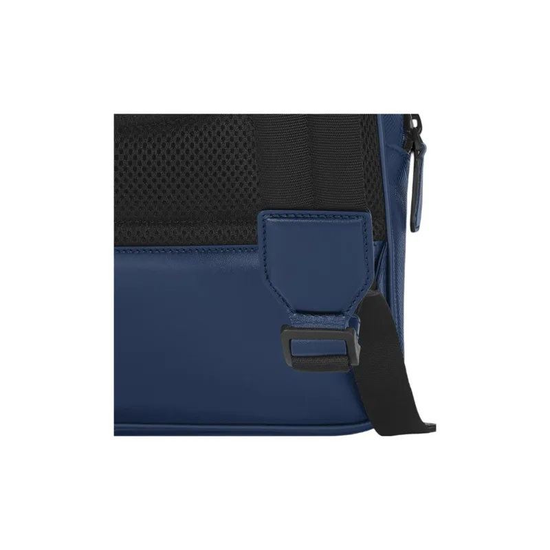MONTBLANC Leather Backpack Men's Ink Blue-6