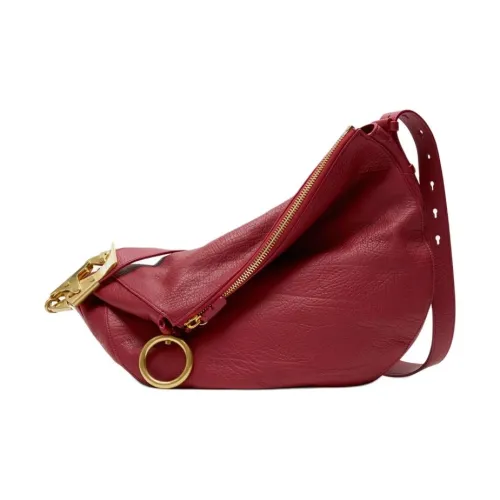 Burberry Knight Calfskin Crossbody Bag Shoulder Bag Women's Gemstone Red