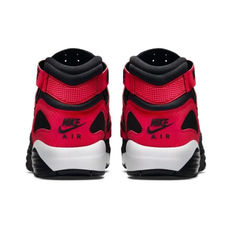 Nike Air Trainer 91 Cushioning Wear Resistant High Top Training Shoes Men's Black Red-4