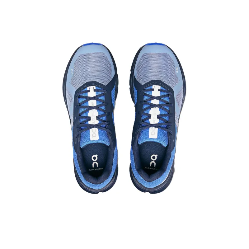 On Cloudrunner Cushioning Low Top Running Shoes Men's Blue-2