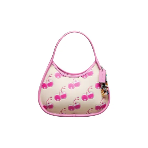 Coachtopia Ergo Leather Handbag Small Size Women's Pink Cloudy Multicolor