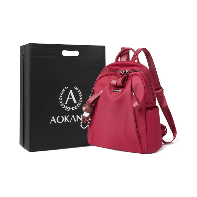 AOKANG Fabric Backpack Commute Bag Canvas Bag Regular Women's Multicolor-8