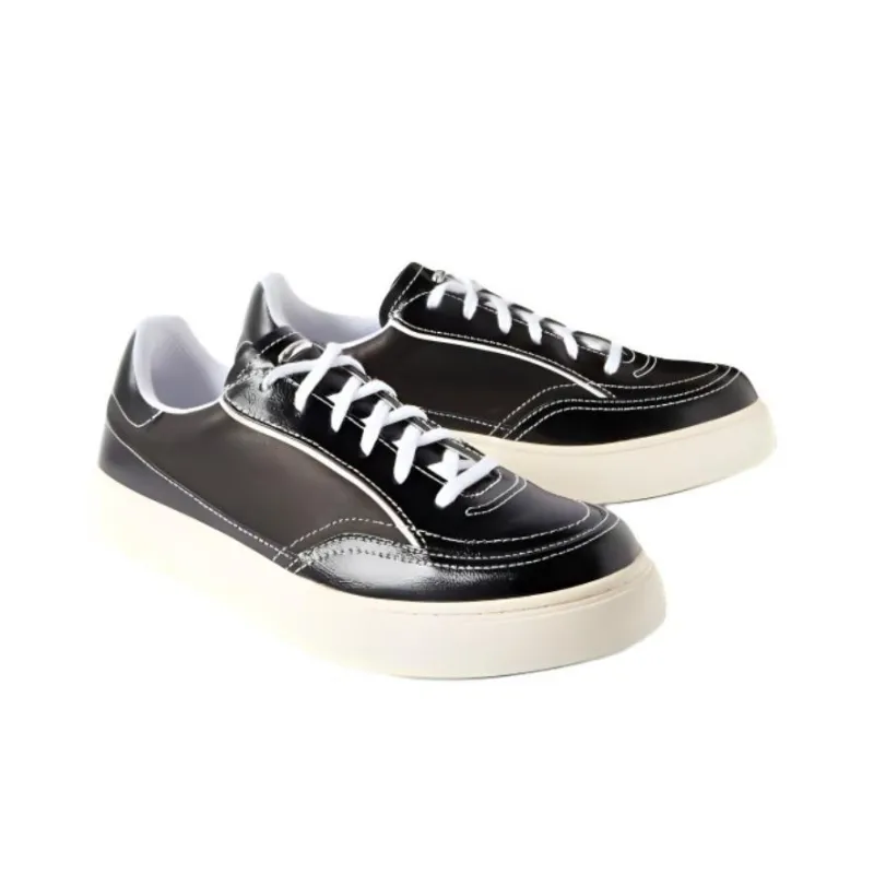 OUR LEGACY Skimmer Patent-leather Sneakers-2