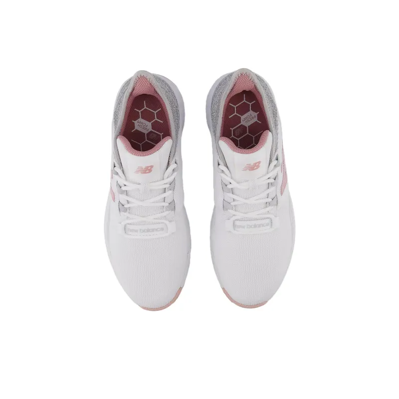 New Balance NB Fresh Foam Rova Shock Absorbers With Slip Resistant Features Low Top Golf Shoes Women's White Gray Pink-3