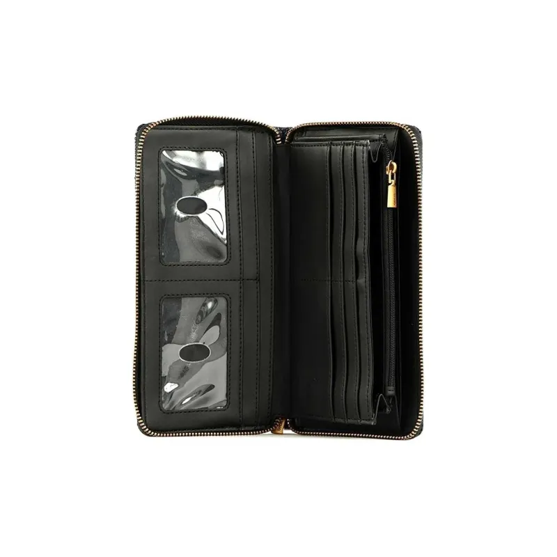 GUESS Artificial Leather Wallet Women's Black-4