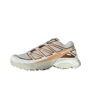 SALOMON XT Pathway Metallic Sneakers 'White Ftw Copper Almond Milk'