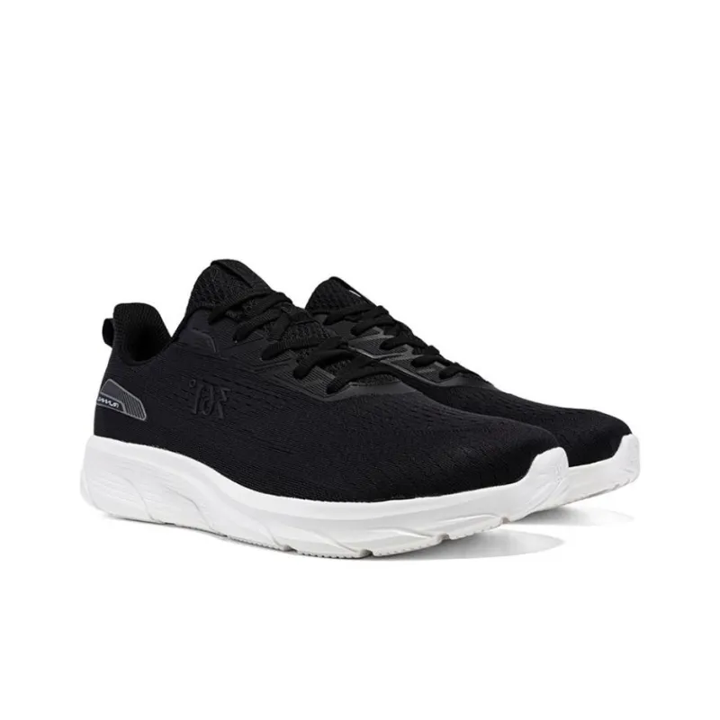 361° Breathable And Lightweight Low Top Running Shoes Men's Black White-3