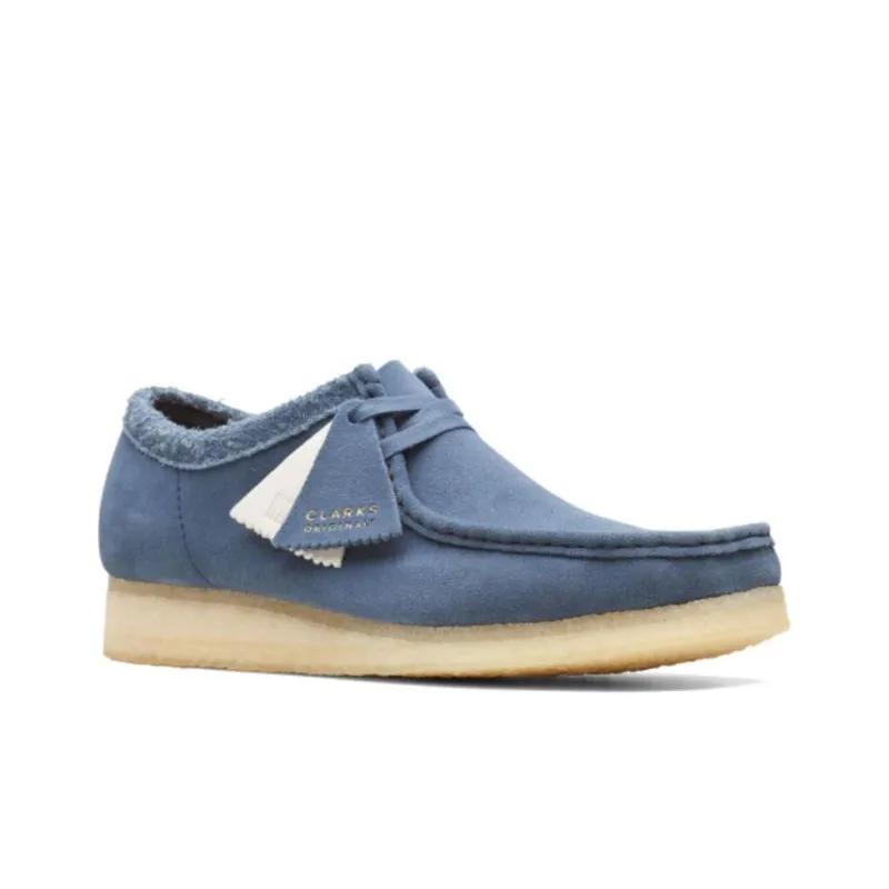 Clarks Originals Wallabee Blue Suede-1