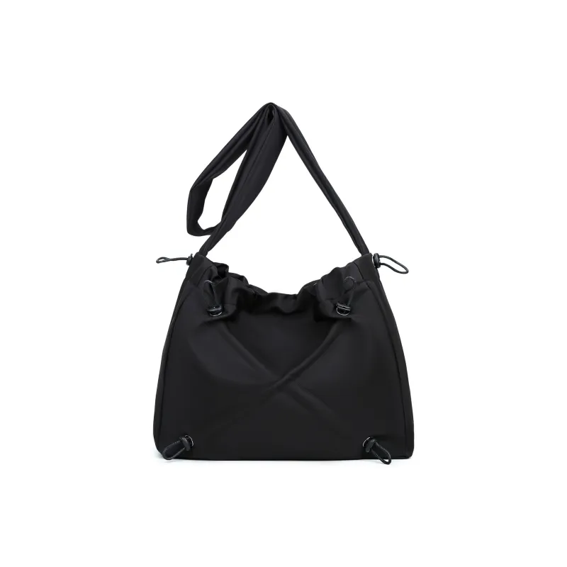 UNITE STAR Nylon Tote Bag Shopping Bag Crossbody Bag Shoulder Bag Unisex Black/Green-6