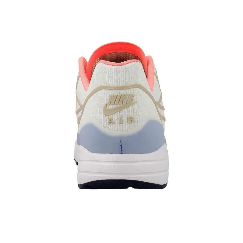 Nike Air Max 1 Cushioning Anti-Slip And Wear-Resistant Low-Top Running Shoes Women's White Blue Orange-4