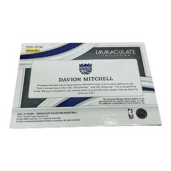 PANINI 21 22 King Davion Mitchell Basketball Card Product Access Sports Cards-17