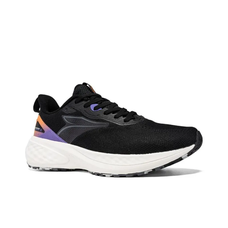 361° Cushioned Slip Resistant Low Top Casual Running Shoes Men's Black Purple-1