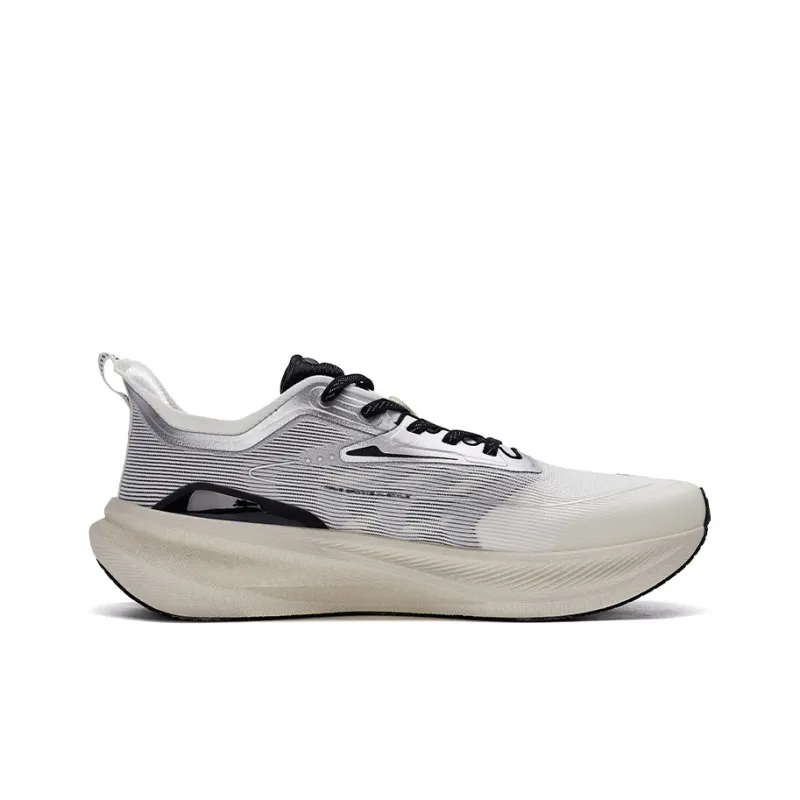 XTEP Two Thousand Kilometers 2.0 Cushioning Wear-Resistant Low-Top Running Shoes Men's Sail White/Silver-1