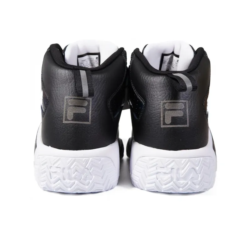 FILA MB NIGHT WALK Wear-resistant And Lightweight Mid-Top Basketball Shoes Men's Black-2