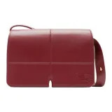 Burberry Calfskin Shoulder Bag Crossbody Bag Women's Gemstone Red
