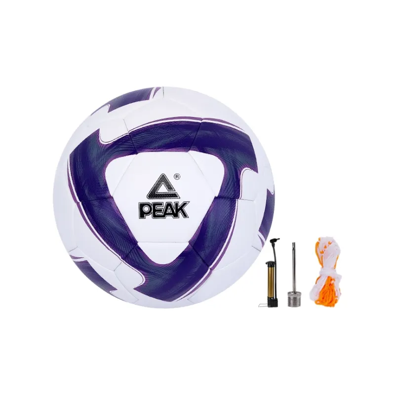 PEAK Peak Ball Elite Series Size 5 Ball Soccer PU Seamless Thermal-bonding Unisex White Purple-0