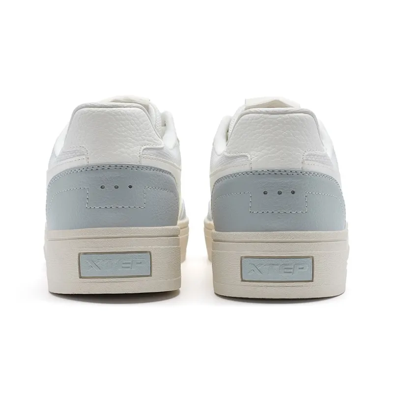 XTEP Maxx se Abrasion Resistant Breathable Low Top Skateboard Shoes Men's White Gray-3