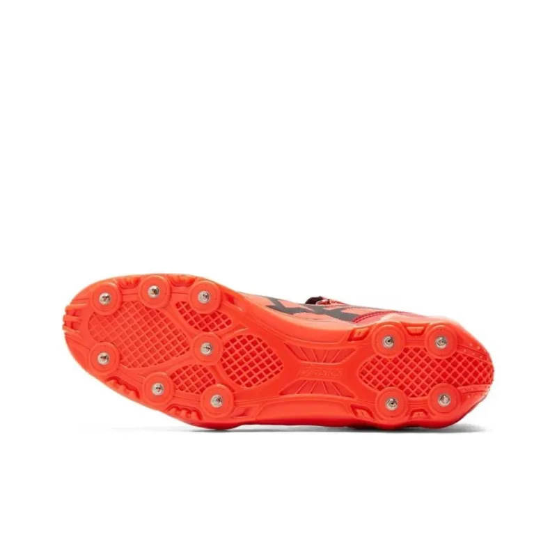 Asics JAVELIN PRO 3 Shock Absorbers With Slip Resistant Features Low Top Running Shoes Unisex Orange Red-4