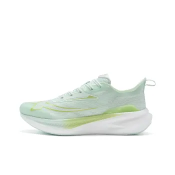 XTEP Two Thousand Kilometers 2.0 Wear Resistant Slip Resistant Low Top Running Shoes Women's Fruit Green/Jelly Green