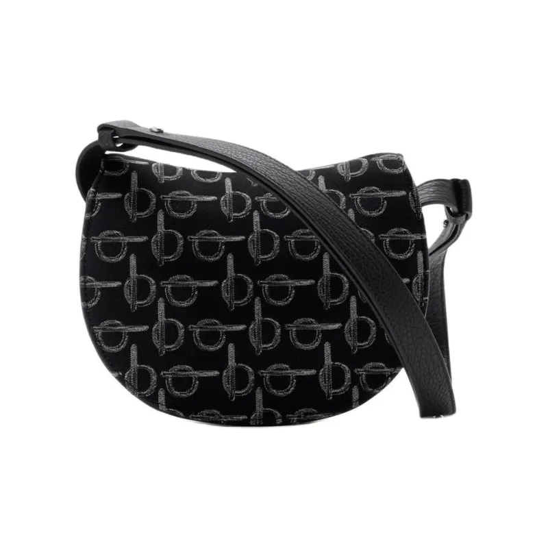 Burberry Rocking Horse Polyester Crossbody Bag Shoulder Bag Women's Black-2