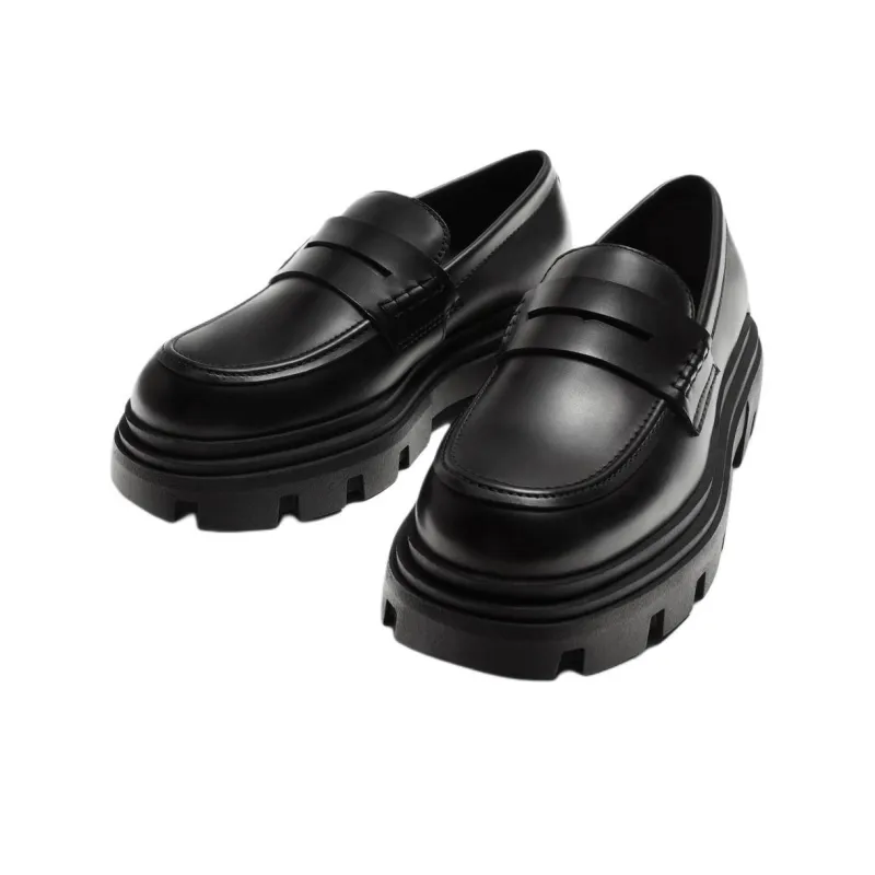 ZARA Loafers Men Black-1