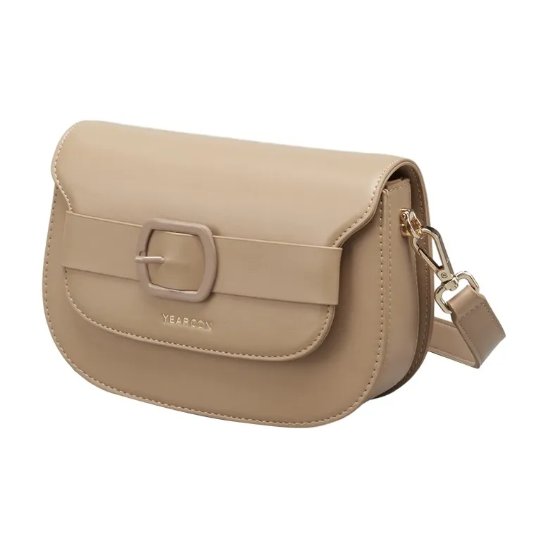 YEARCON Synthetic Leather Saddle Bags Shoulder Bags Women's Green/Apricot-7