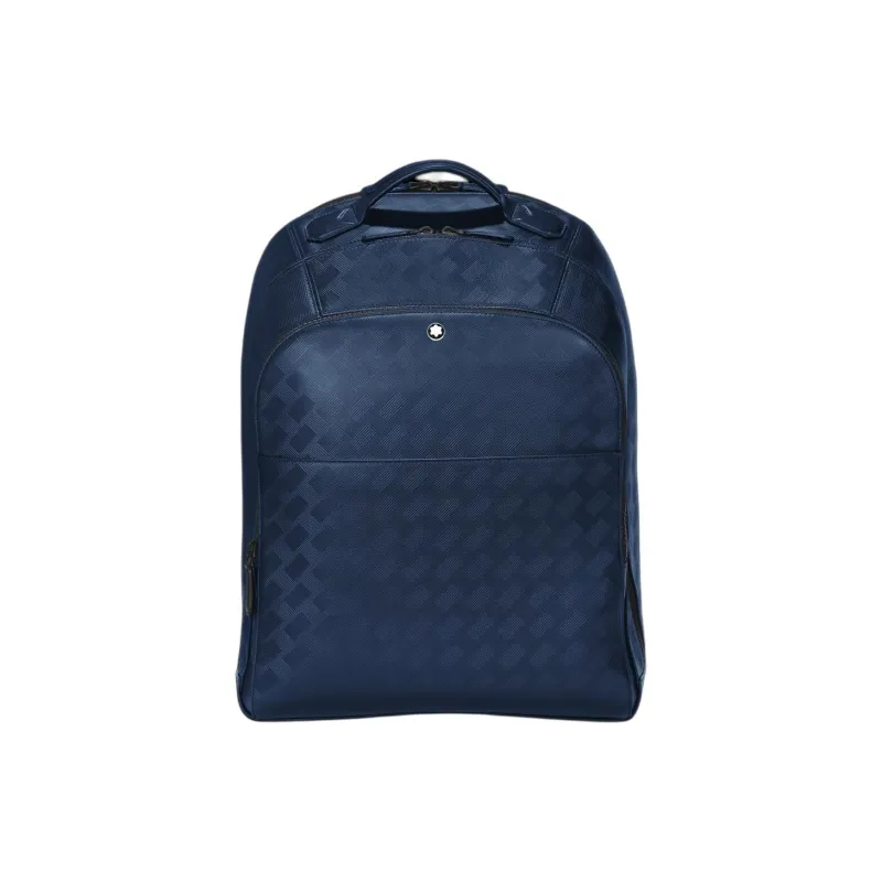 MONTBLANC Leather Backpack Tubas Men's Ink Blue-0
