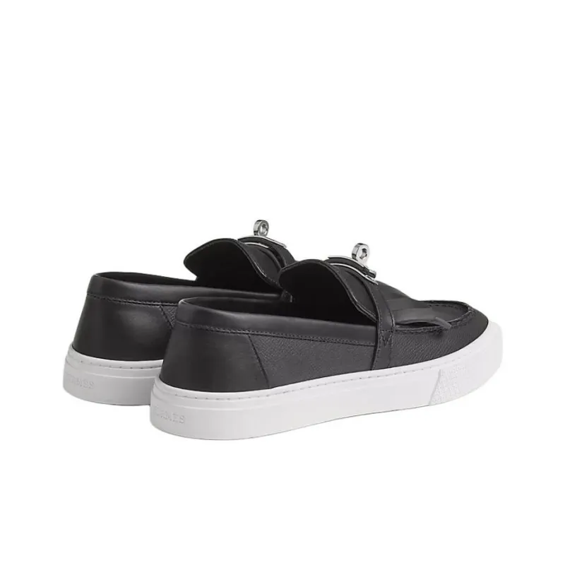 HERMES Loafers Women's Black-4