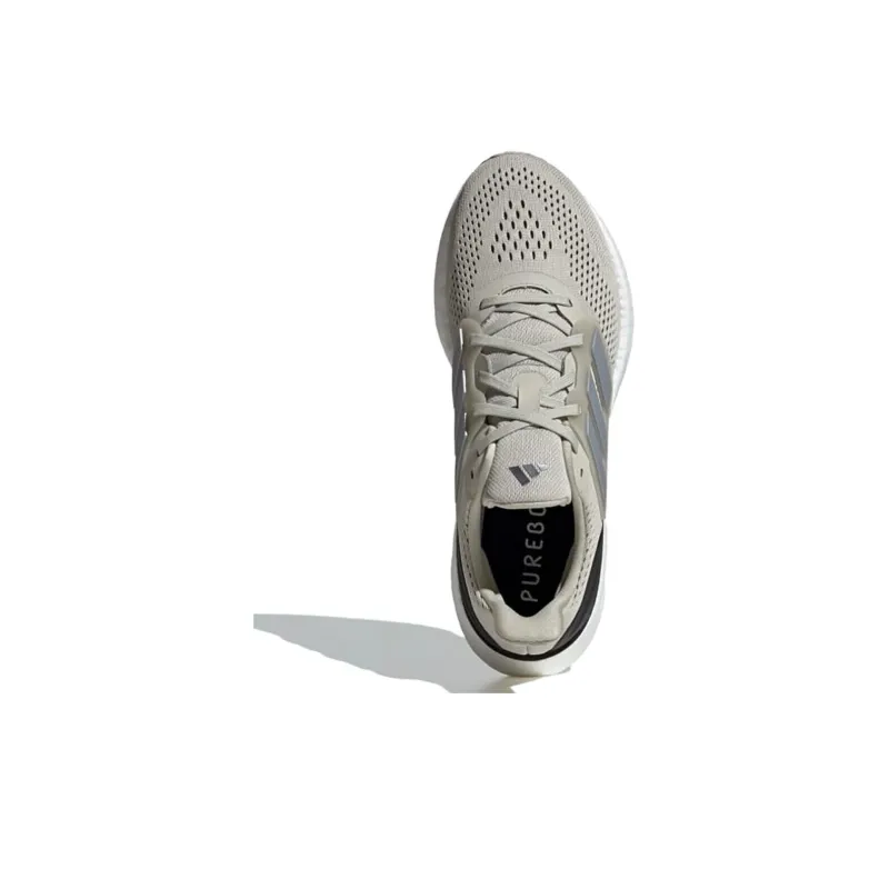 Adidas Pureboost 23 Putty Grey Silver Metallic Core Black-4