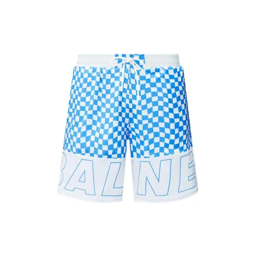 BALNEAIRE Swimming Shorts Men Blue/White Checkered