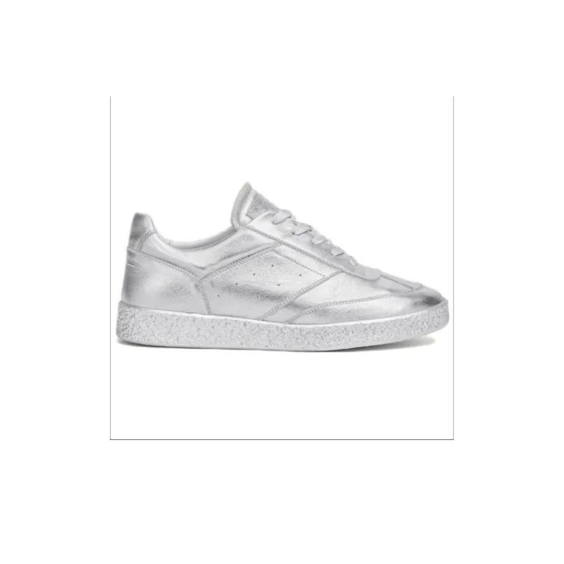 MM6 Maison Margiela Low Top Skateboard Shoes Men's Silver-1