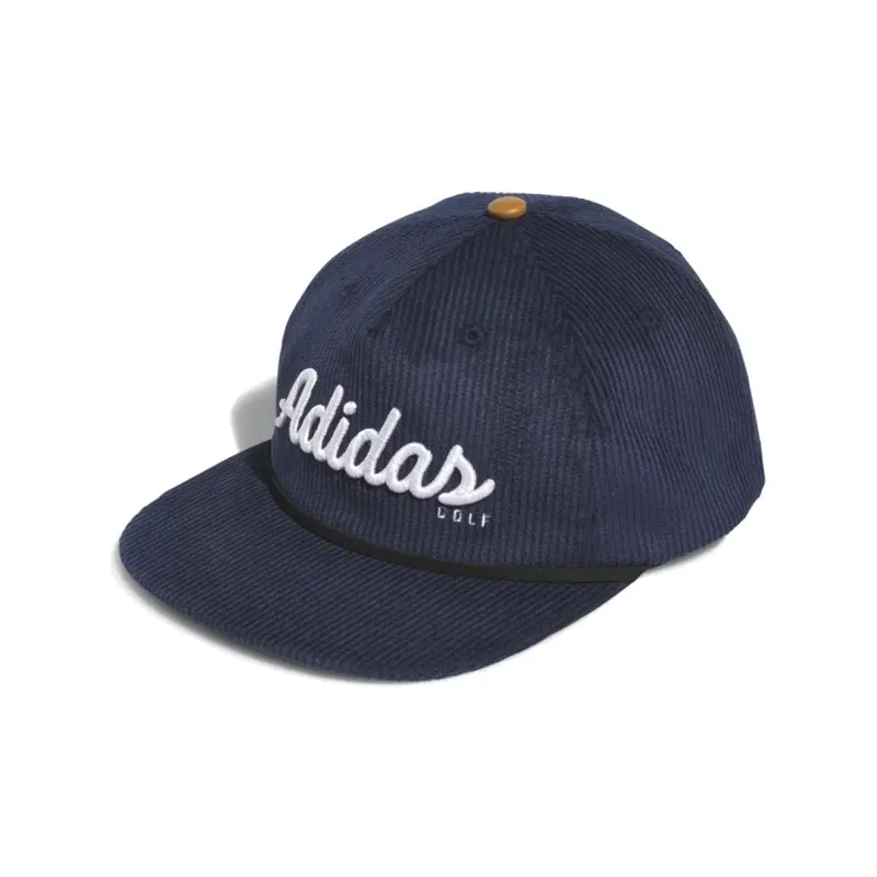 Adidas Cotton Corduroy Recycled Polyester Baseball Caps Men's Navy Blue-0