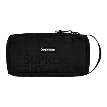 Supreme SS19 Nylon Storage Bags Toiletry Bags Unisex Black