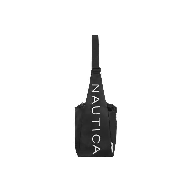 NAUTICA Nylon Crossbody Bag Regular Unisex Black-2