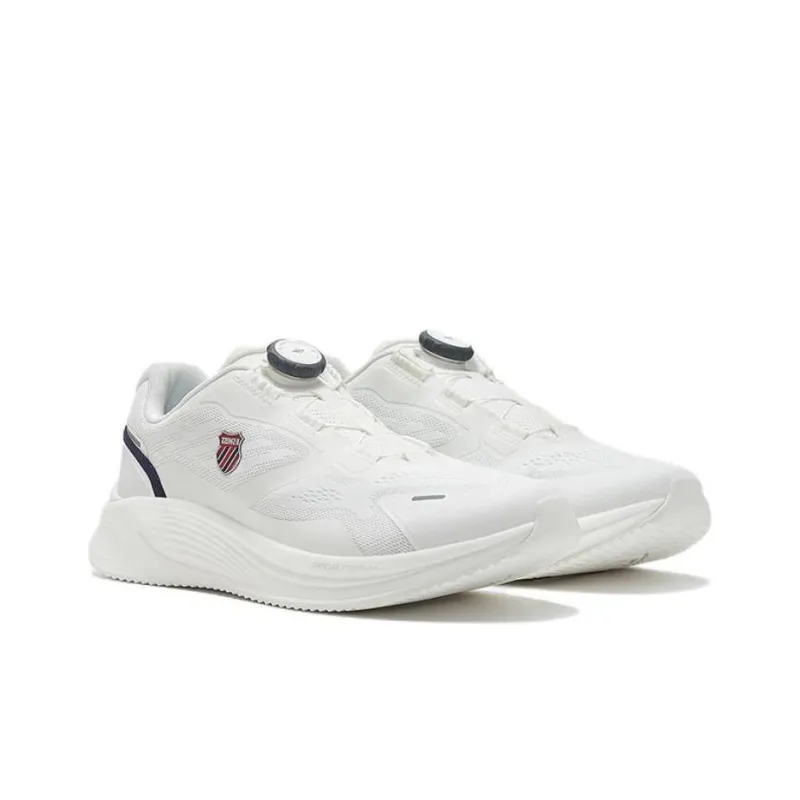 KSWISS Cushioning, Wear Resistant Low Top Running Shoes Men's White Black-2