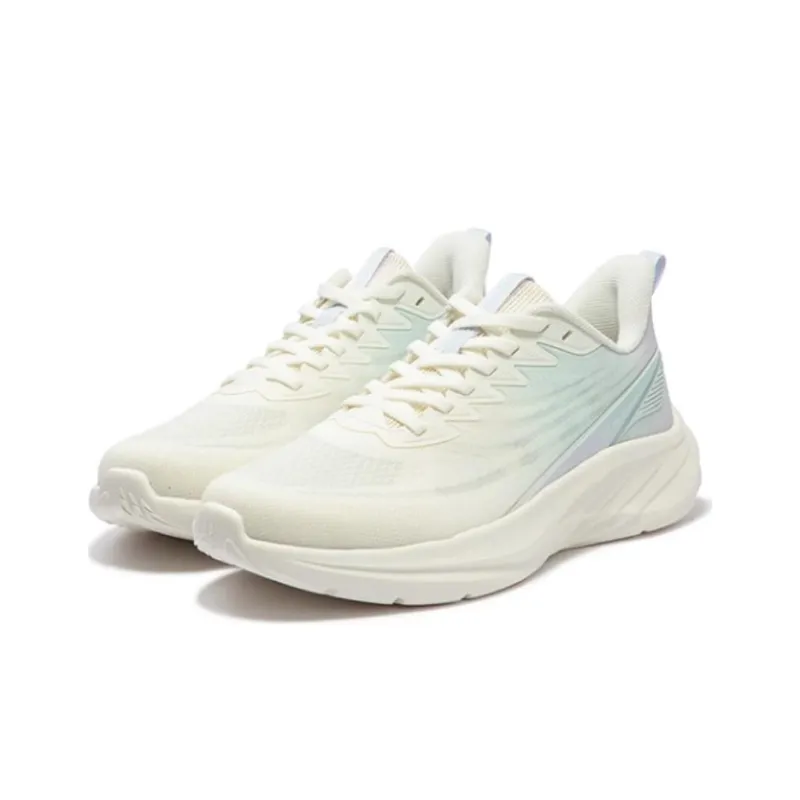 361° Cushioned Slip Resistant Abrasion Resistant Low Top Sprint Running Shoes Women's White Purple Blue-1
